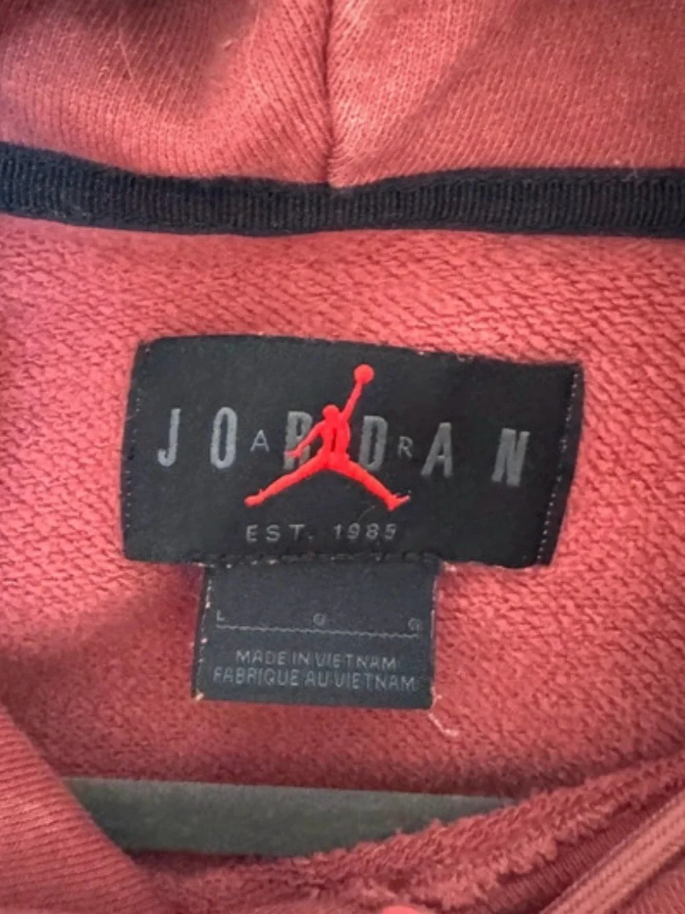 Jordan Essentials Flight Fleece Hoodie Canyon Rust Red Men's